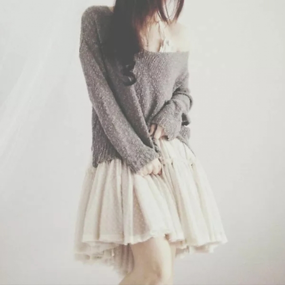 NEW Strappy Plunge Halter Dot Ruffle Mini Dress Off White Cream Ivory - Picture 11 of 13